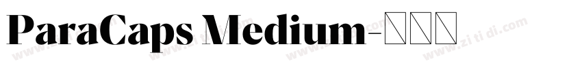 ParaCaps Medium字体转换
